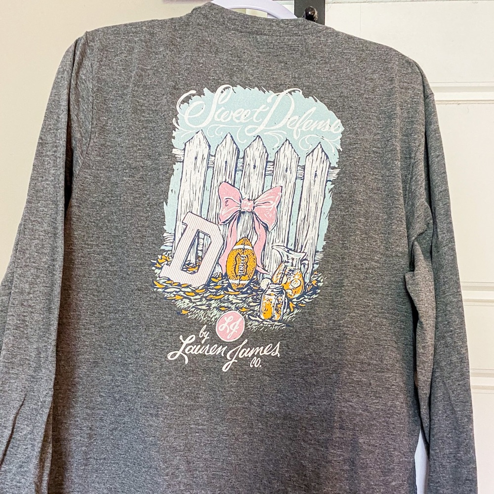 Lauren James long sleeve pocket tee shirt